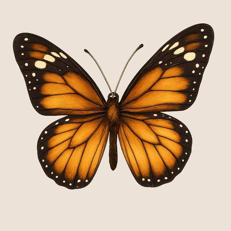 Papillons monarques – délicats et majestueux