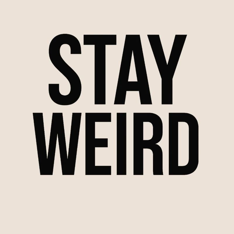 Une conception graphique 2D présente l’expression STAY W