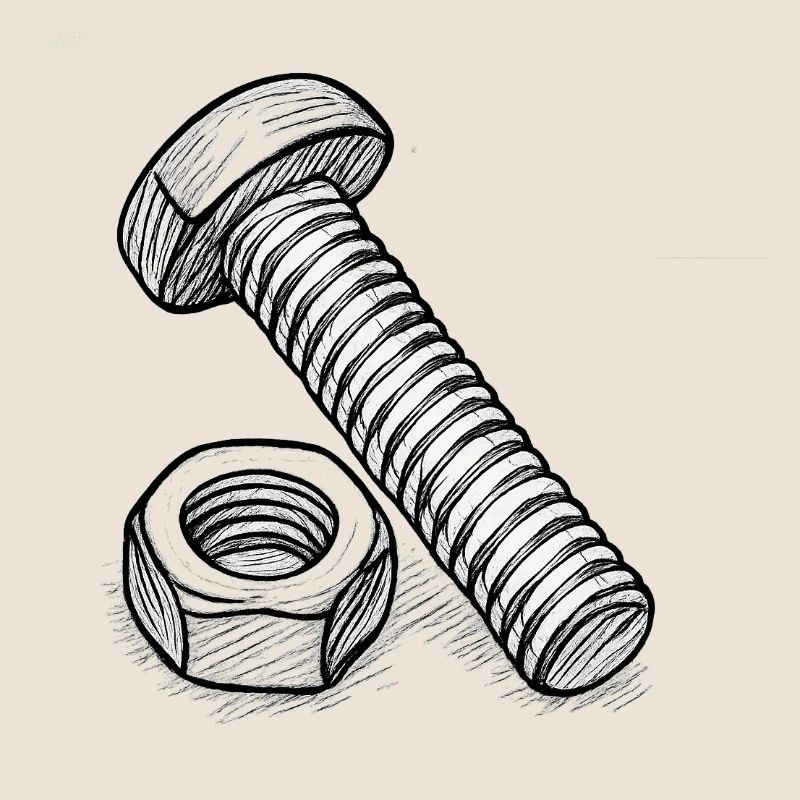 Screw and nut
