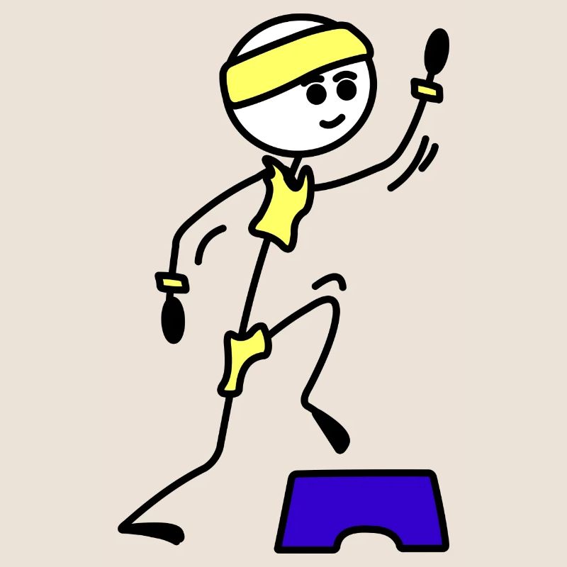 Schritte oder Aerobic Mädchen Trainingsübung