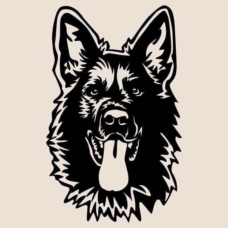 German Shepherd Head