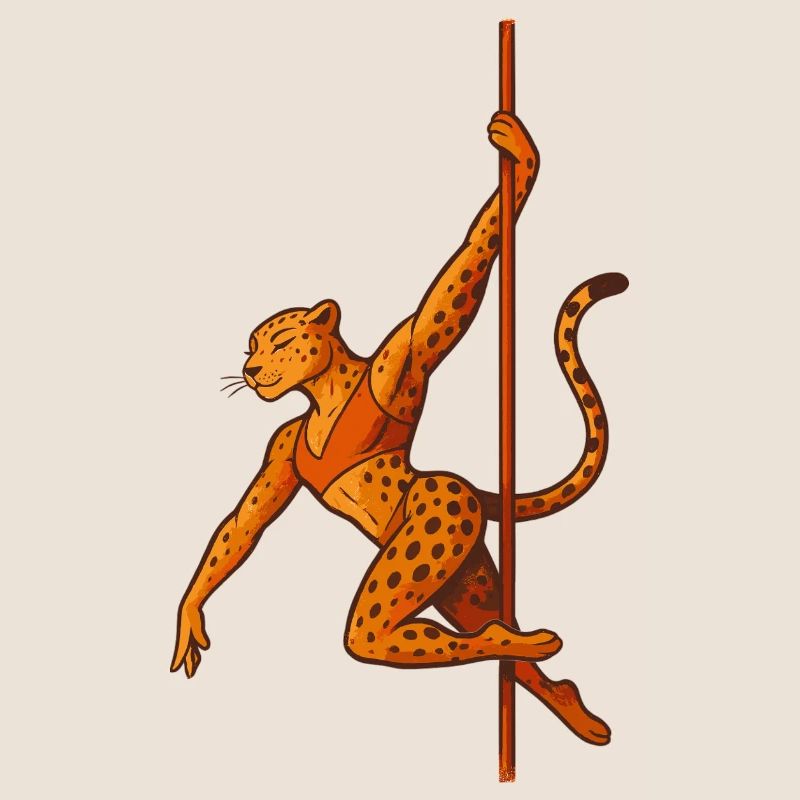 Pole dance Léopard Pole Dancer Cadeau