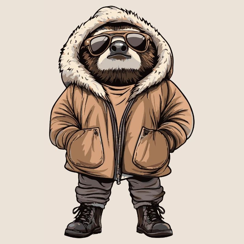 Faultier Cool Winter