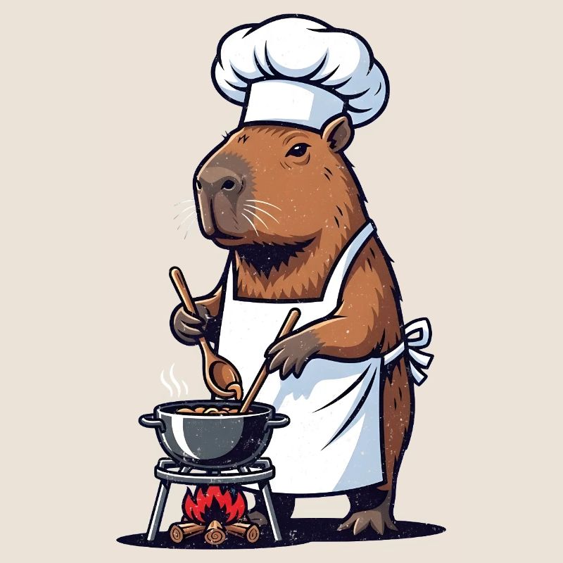 Chef Capybara Chef au Pot