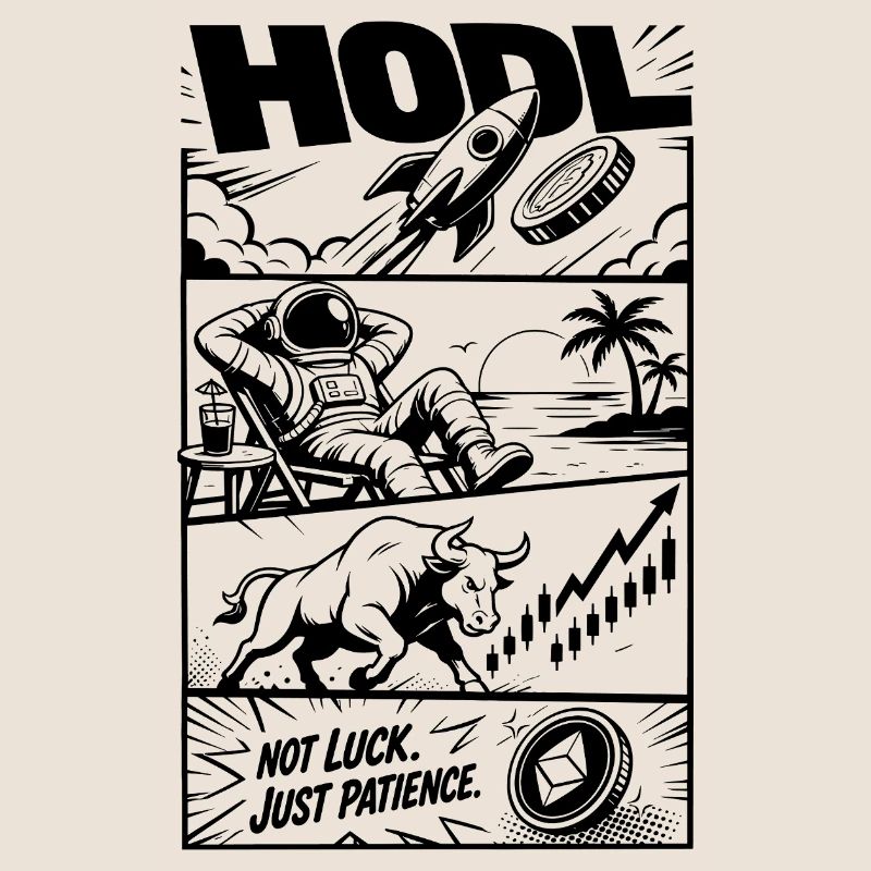 HODL Crypto Rocket Meme