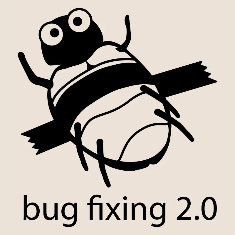 bug fixing einfarbig