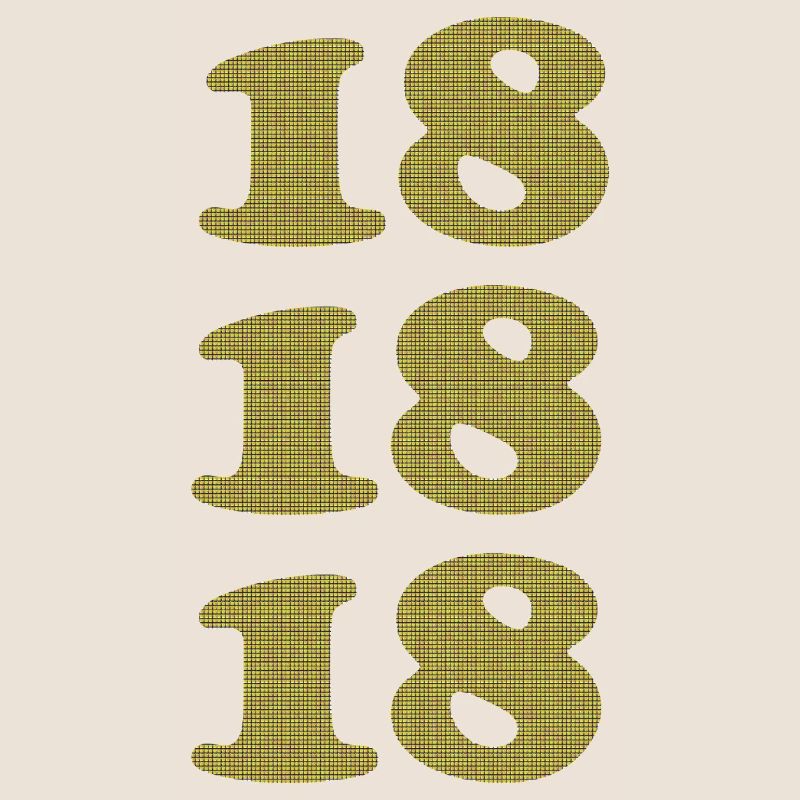 18 ans de conception anniversaire du Plaid