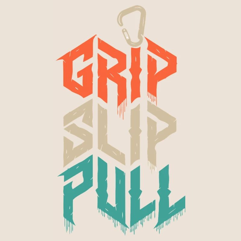 Grip Slip Pull Climbing Grunge