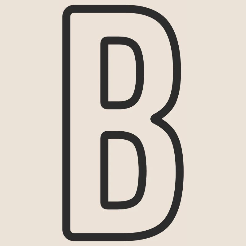 Letter B Typodesign
