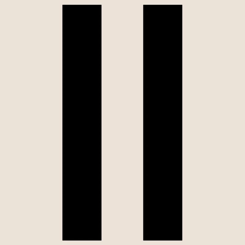 Pause sign – modern minimal design