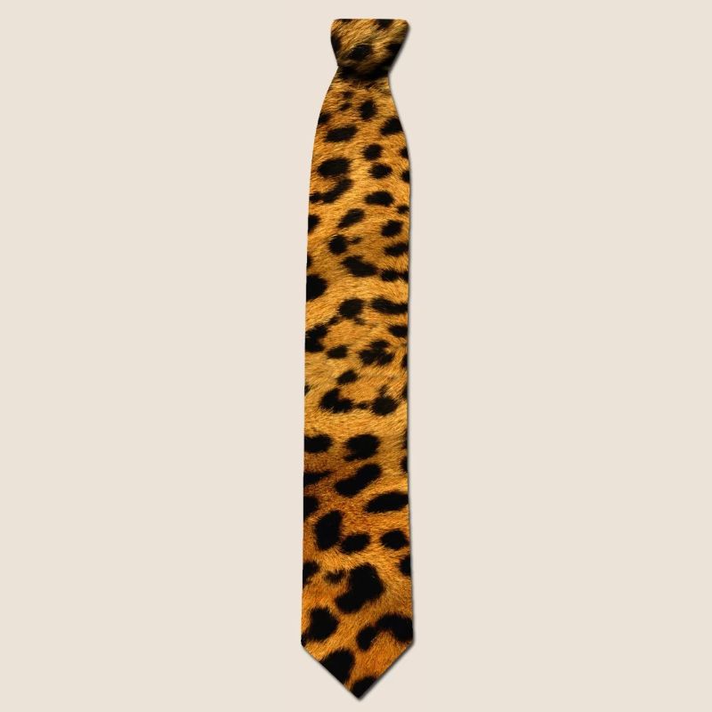 Tie Leopard fur