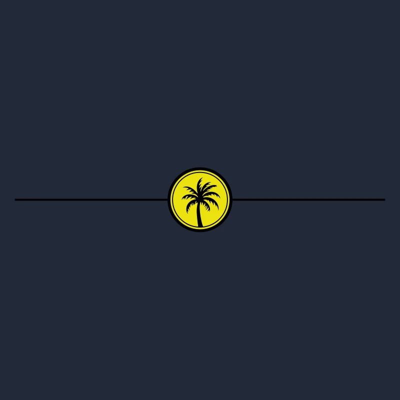 Palm tree line icon