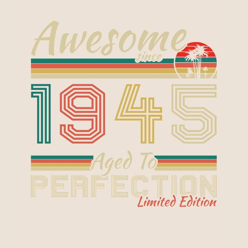 1945 Vintage Retro Geburtstagsgeschenk