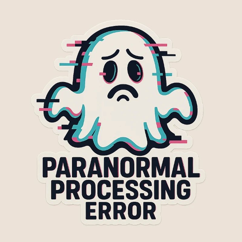 Paranormal Processing Error - Glitchy Ghost