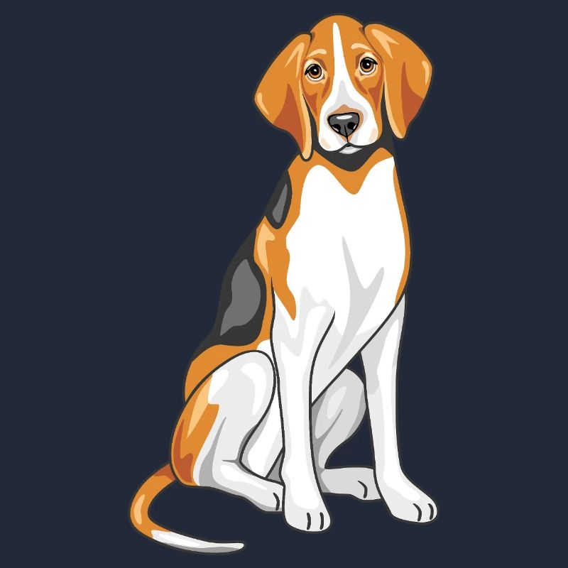 Sitting foxhound