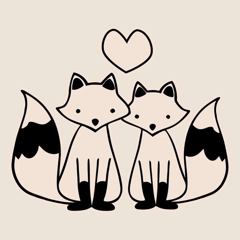 Foxes in love