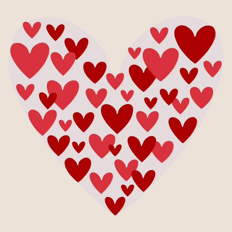 Many hearts pattern