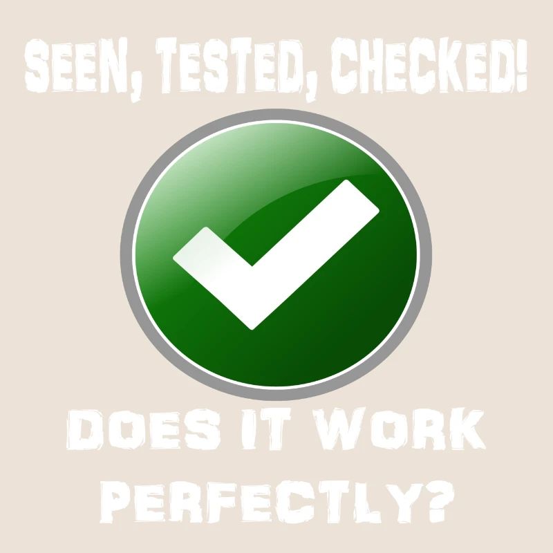 SEEN TESTED CHECKED WORK PERFECT!