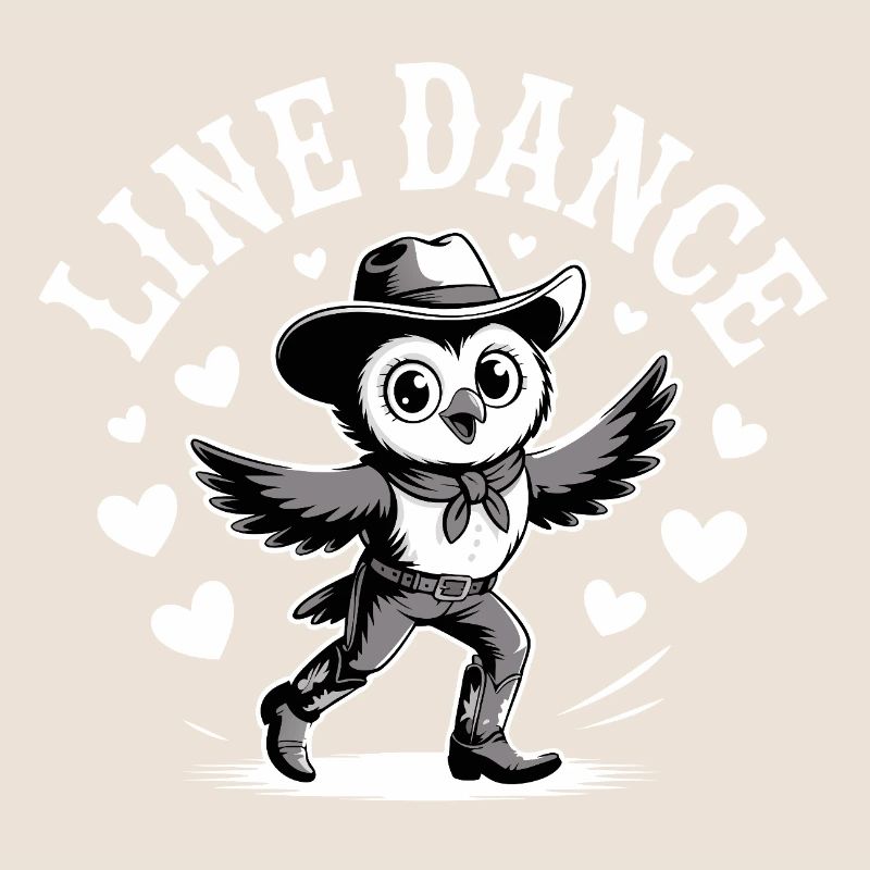 Line Dance Eule lustige Eule tanzt Linedance