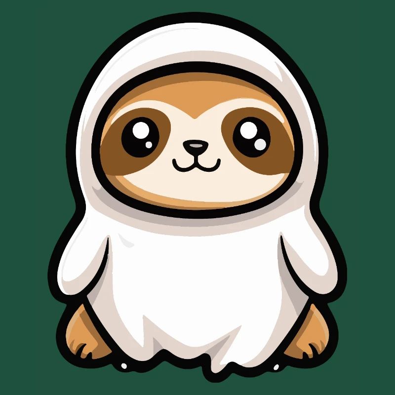 Sloth Halloween Ghost