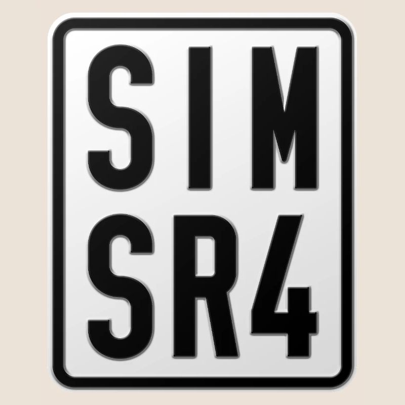 Plaque d’immatriculation du cyclomoteur Simson SR4