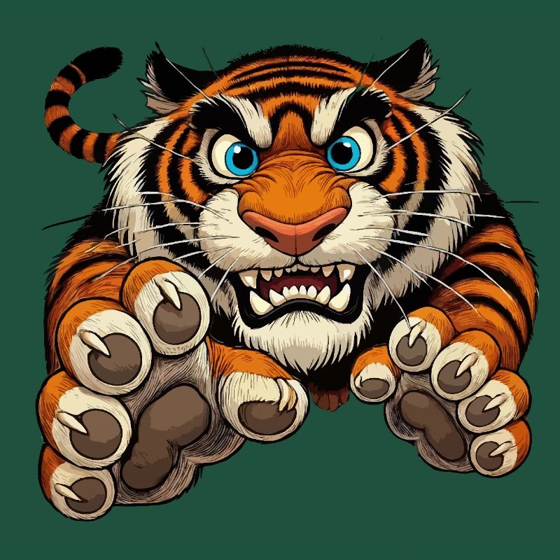 Tiger attacks