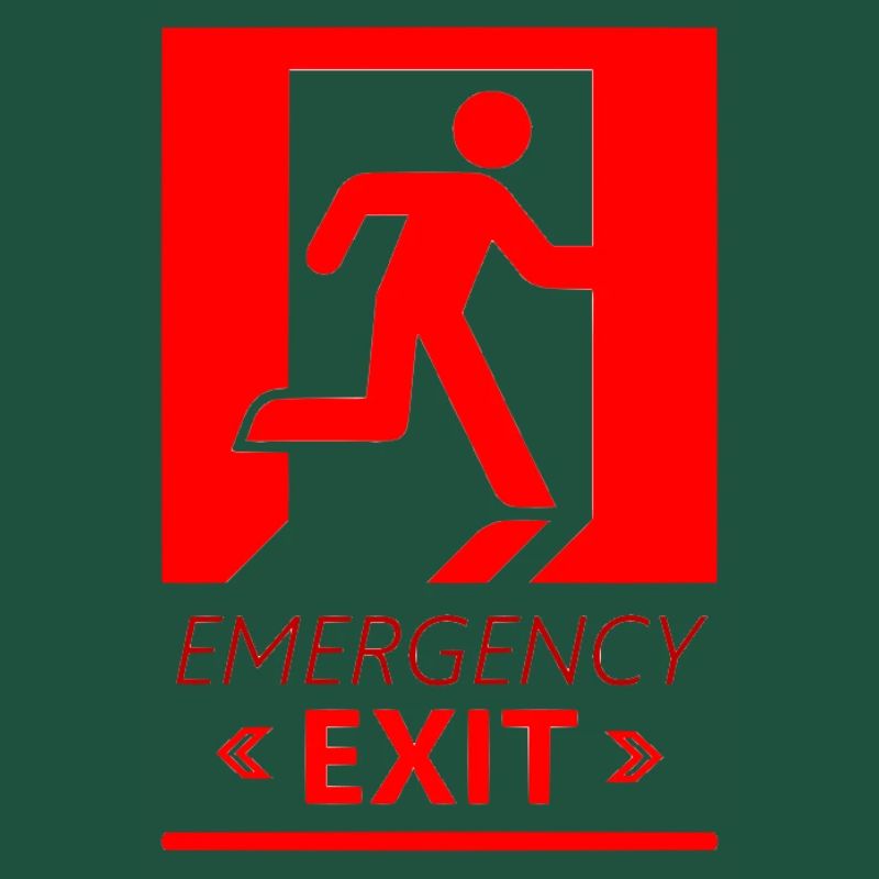Emergency EXIT Basic Red