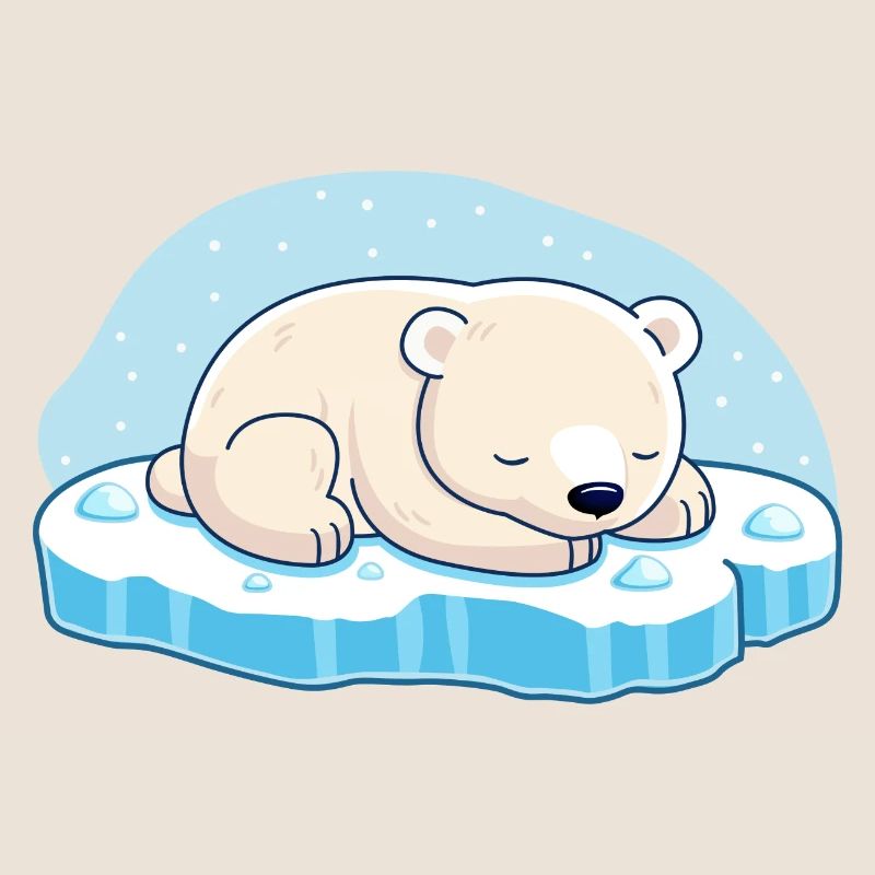 Schlafender Eisbär