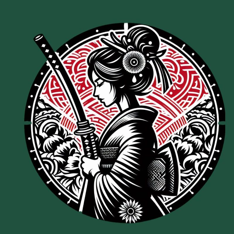 Samurai-Mädchen