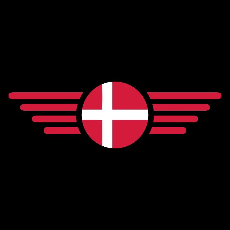 I Love Denmark, Elegance Style Design T-Shirt