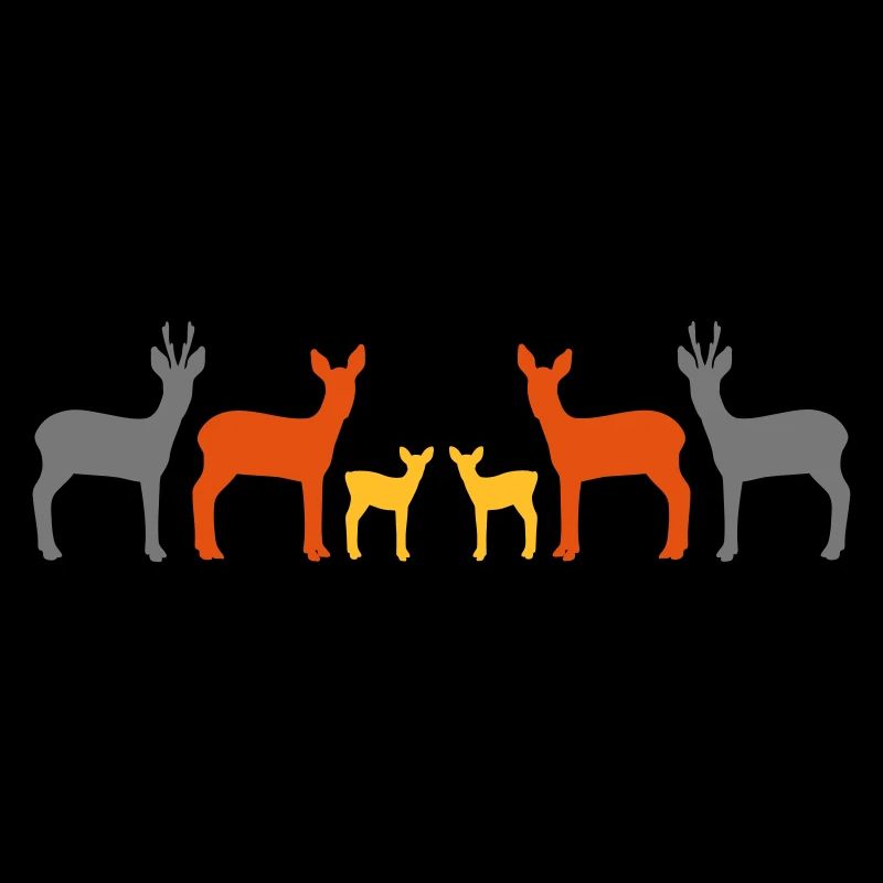 Cerf serrer les coudes vekt