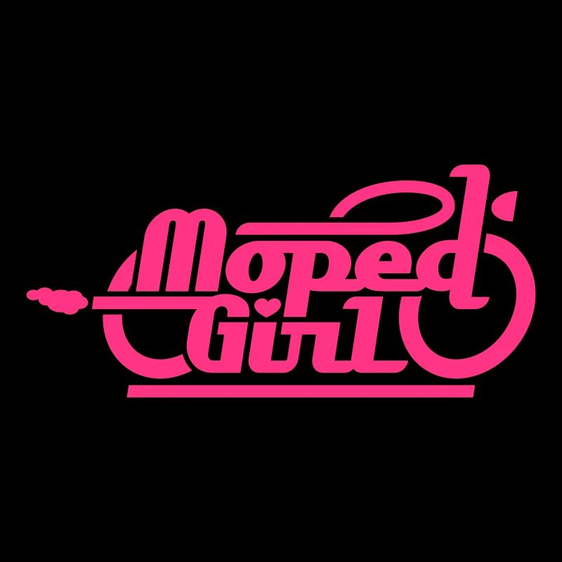 Fille cyclomoteur / cyclomoteur (V1)