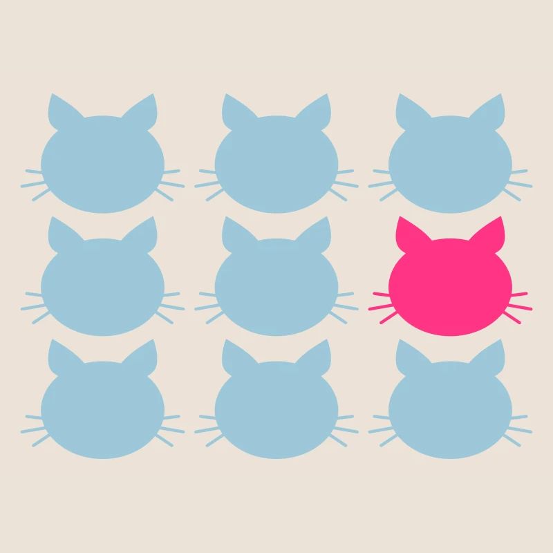 9 Cats Pattern Difference pour être différent