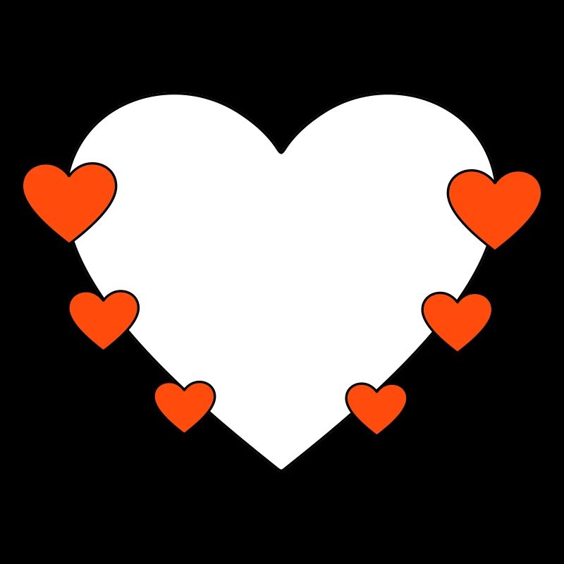 Cœur avec de petits cœurs