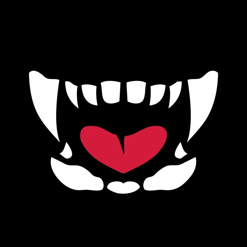 gueule feroce langue ouverte dent 902