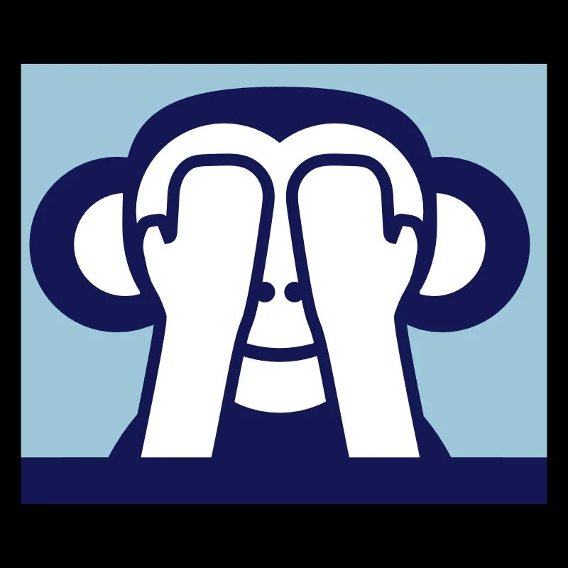 3 Wise Monkeys See Nothing Keeps Eyes Hidden