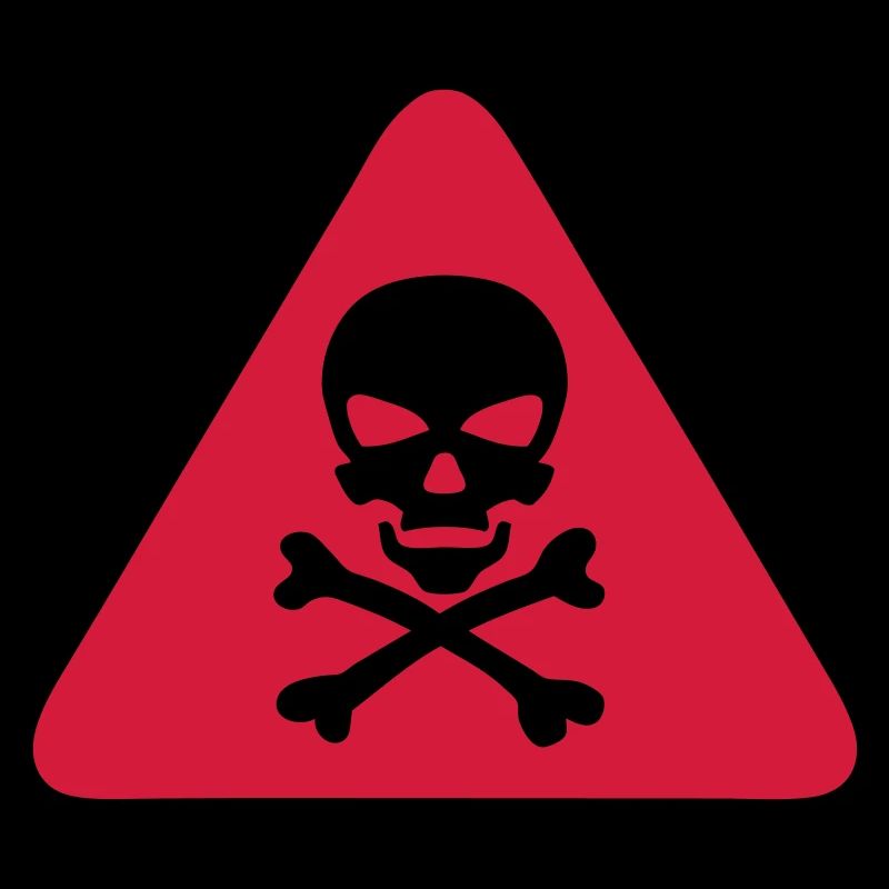 skull danger triangle panel 280)