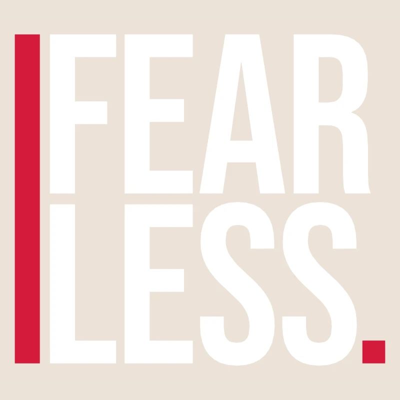 fearless Text Quote Design