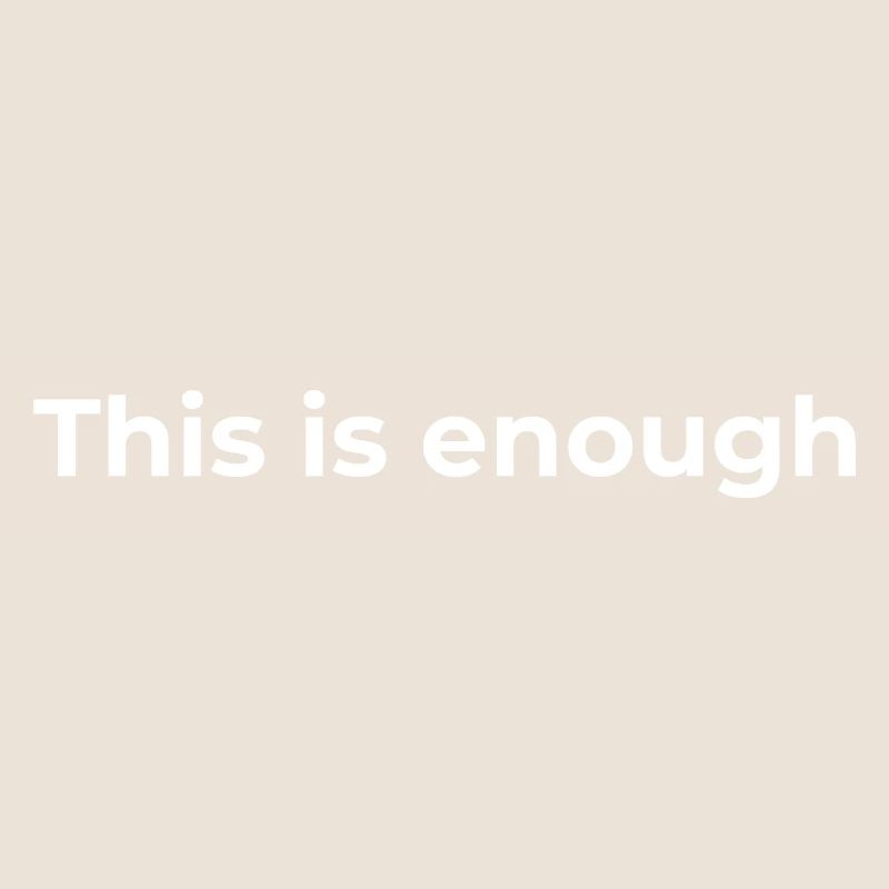 Don d’affirmation | Ça suffit, White