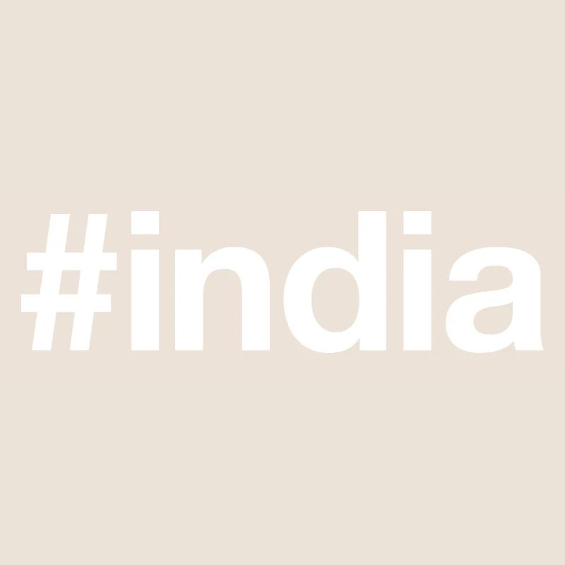 INDIA Hashtag