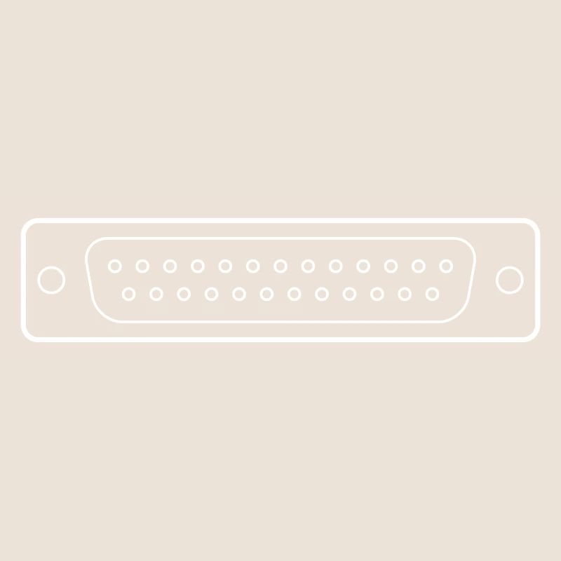 DB 25 Connector Parallel, Drucker