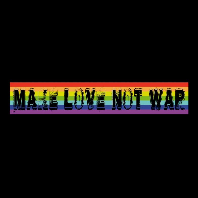 make love not war | rainbow