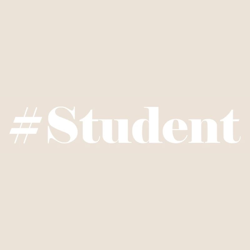 #Student Logo Blanc
