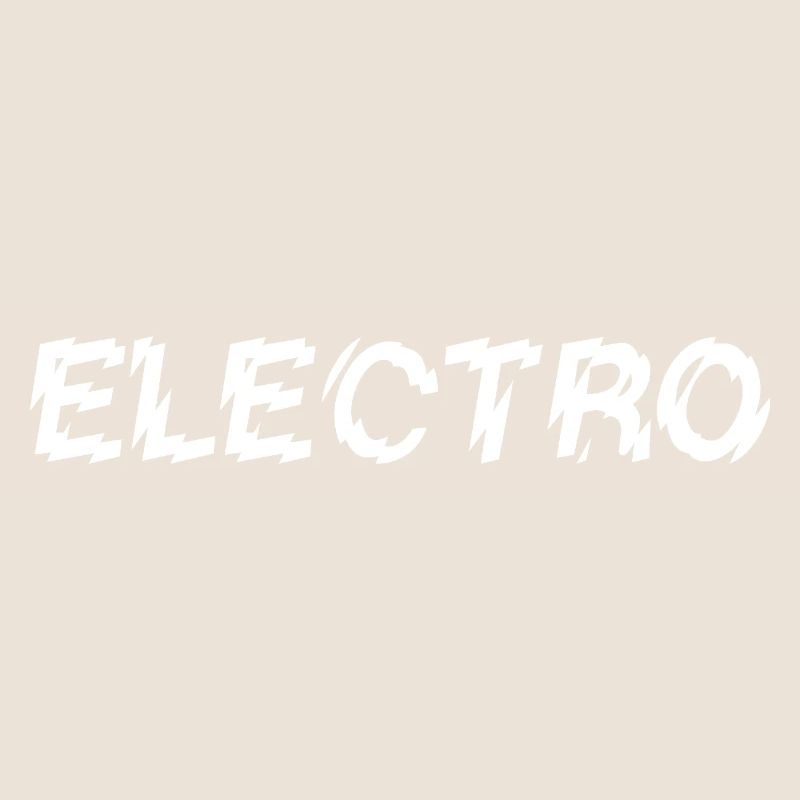 Conception de logo typographique de musique électro