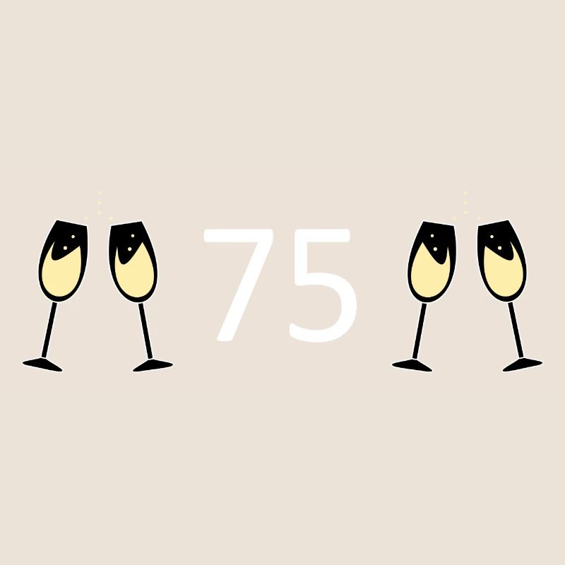 75e anniversaire 75e anniversaire 75 numéro 75 noir