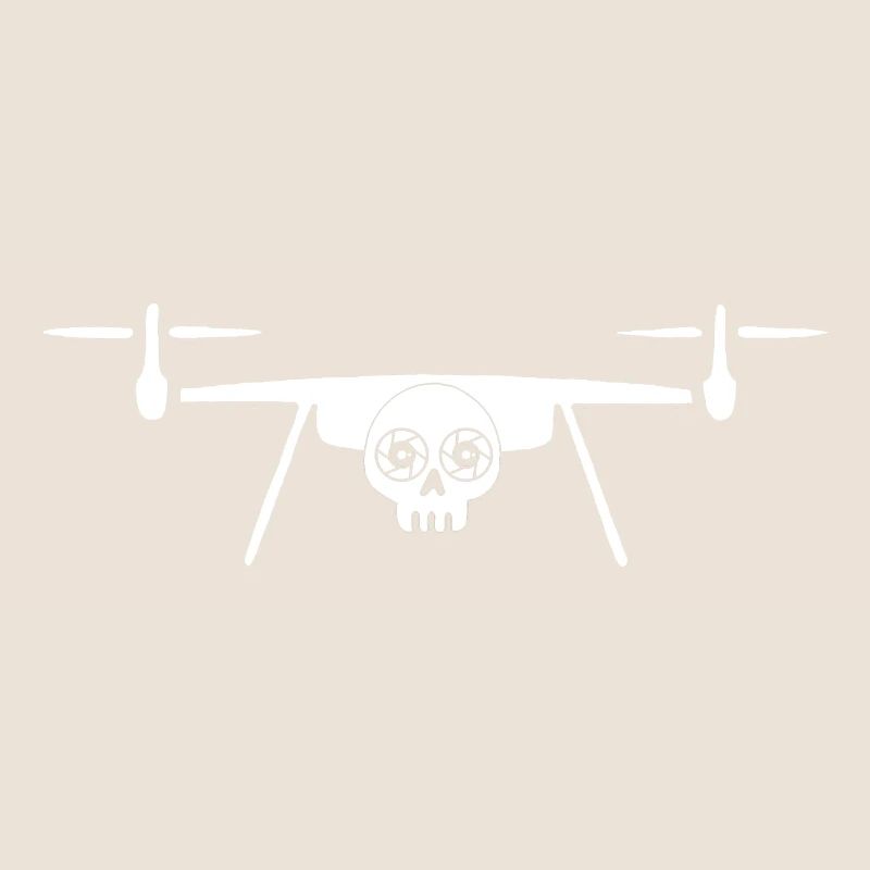 Drone tête de mort (blanc)
