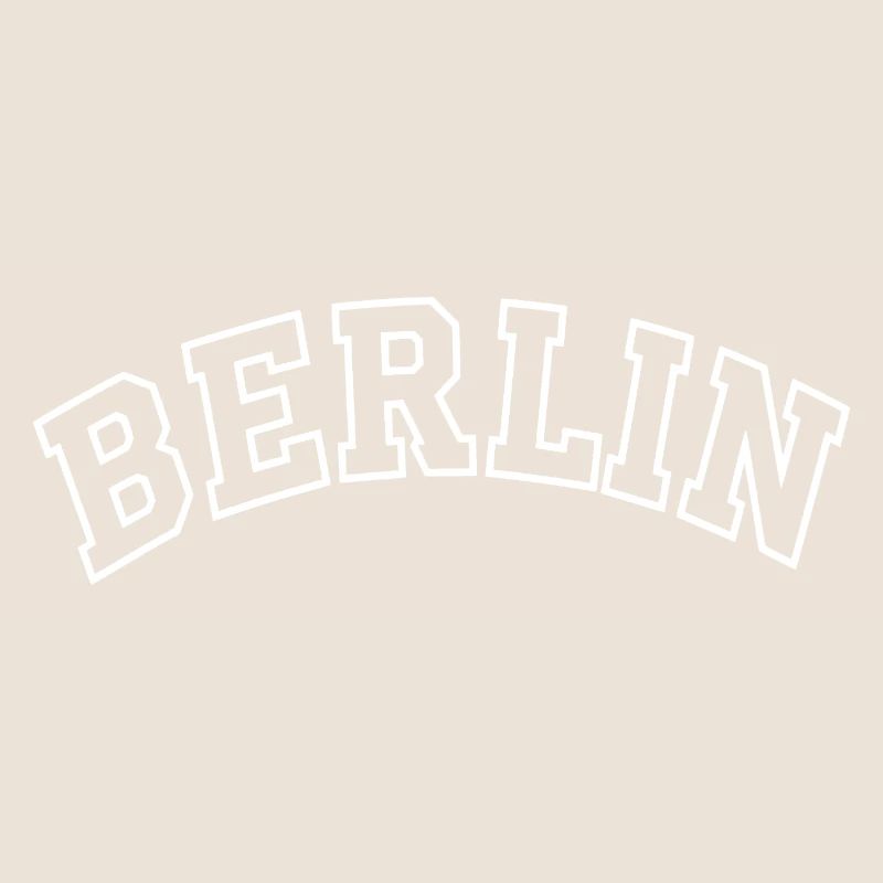 École de design de noms de villes rétro de Berlin