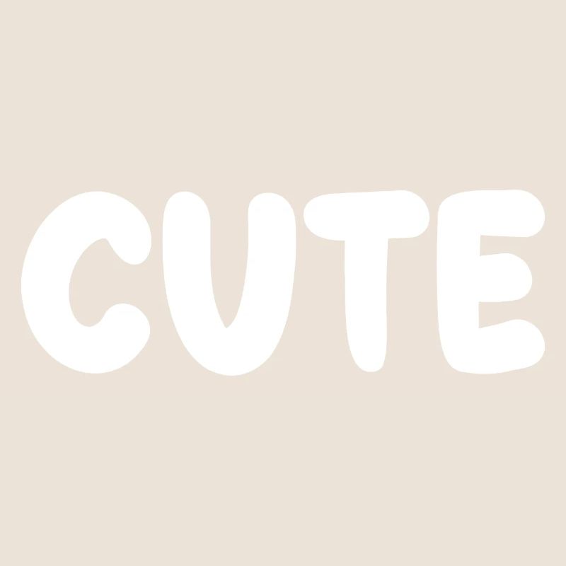 cute title with puffy Font