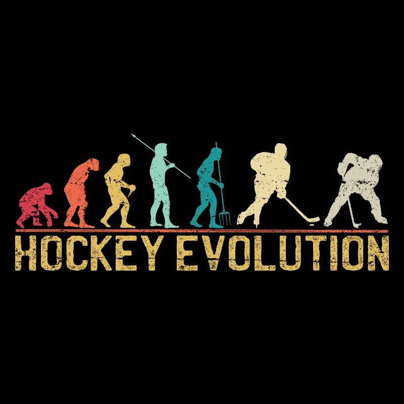 Hockey Evolution Silhouette Design