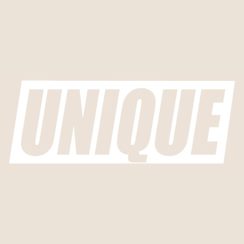 Unique Einzigartig Unikat Selbstwert Einzig Artig